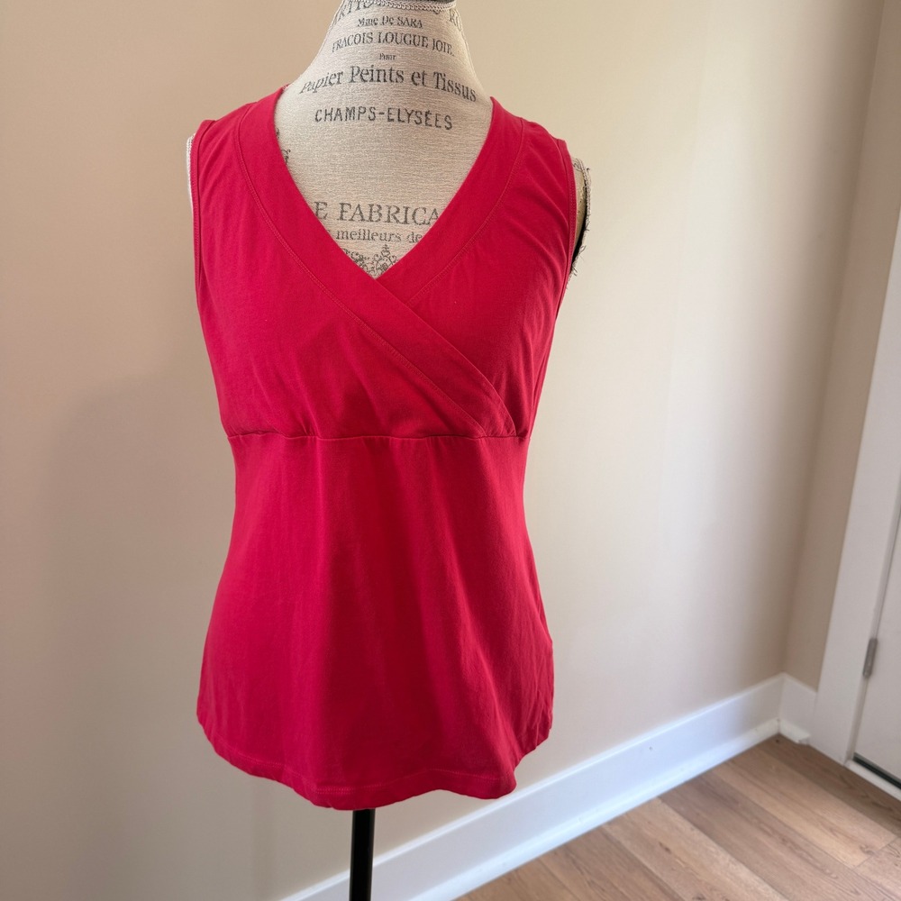 Columbia Women's‎ Hot Pink V Neck Crossover Sleeveless Shirt Size XL